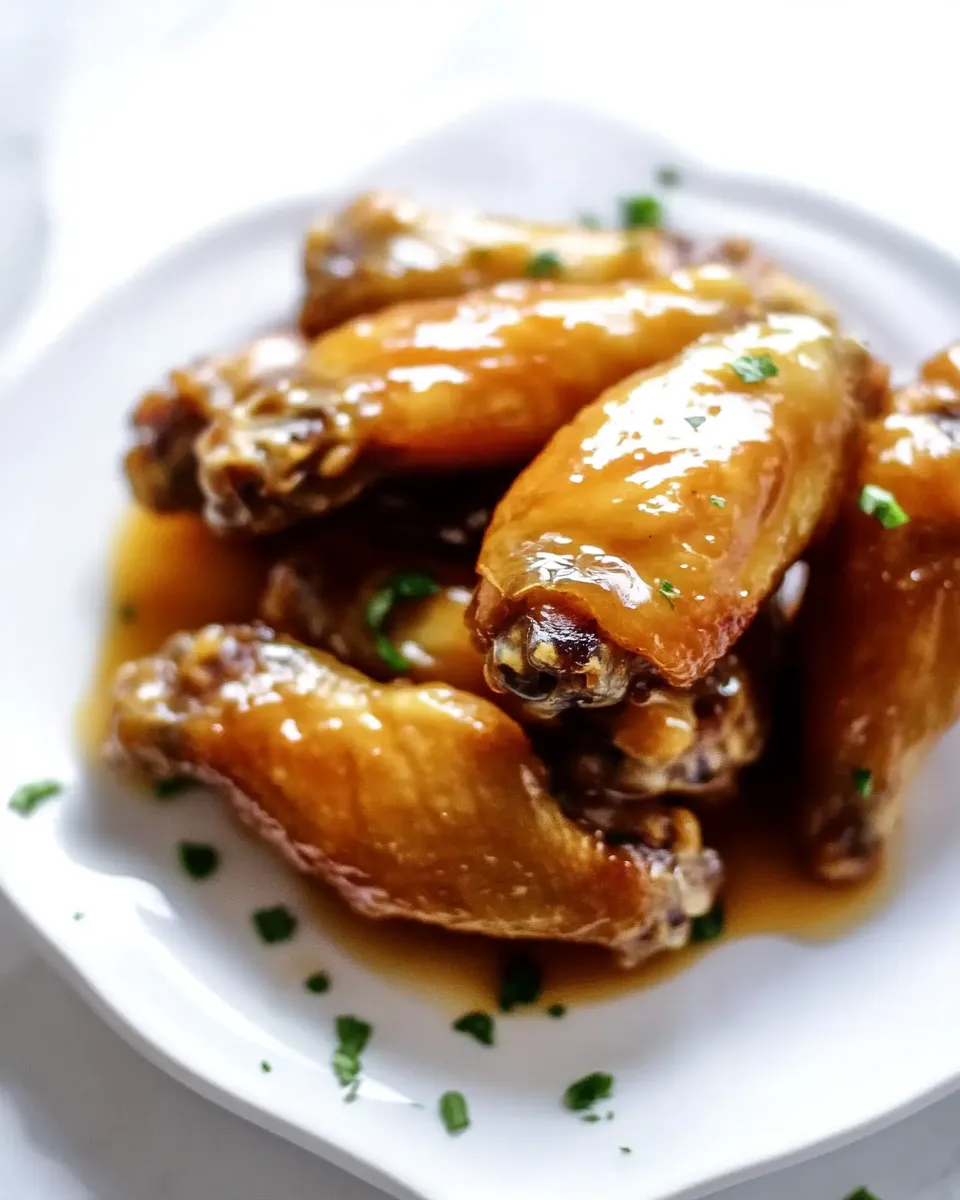 Classic Maple Glazed Chicken Wings Recipe image