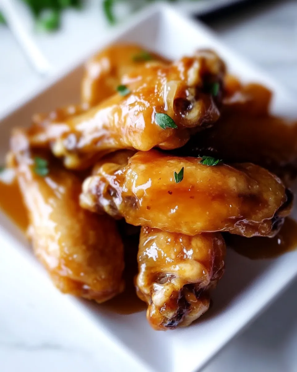 Easy Maple Glazed Chicken Wings Recipe shot
