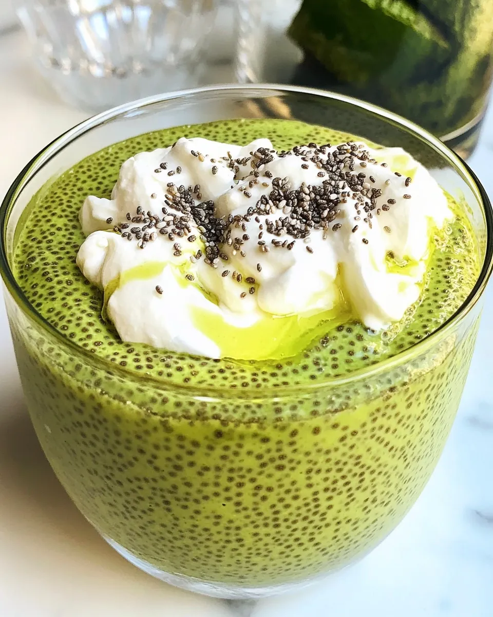 Classic Matcha Chia Pudding image