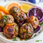 Homemade Mediterranean Baked Turkey Meatballs photo