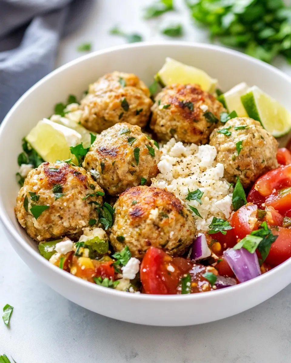 Homemade Mediterranean Chicken Meatballs photo