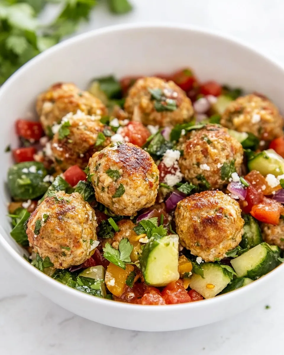 Classic Mediterranean Chicken Meatballs image