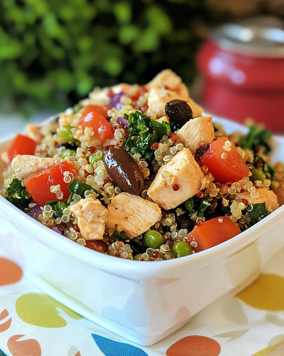 Classic Mediterranean Chicken Quinoa Salad image