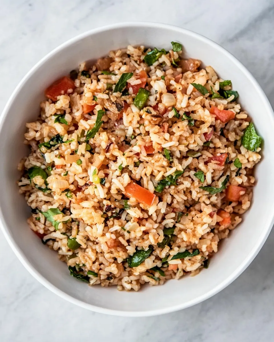 Quick Mediterranean Fried Rice shot