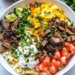 Homemade Mediterranean Lamb Bowls photo