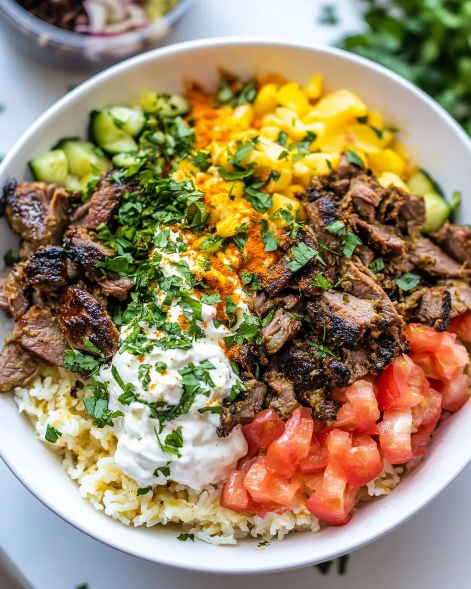 Homemade Mediterranean Lamb Bowls photo