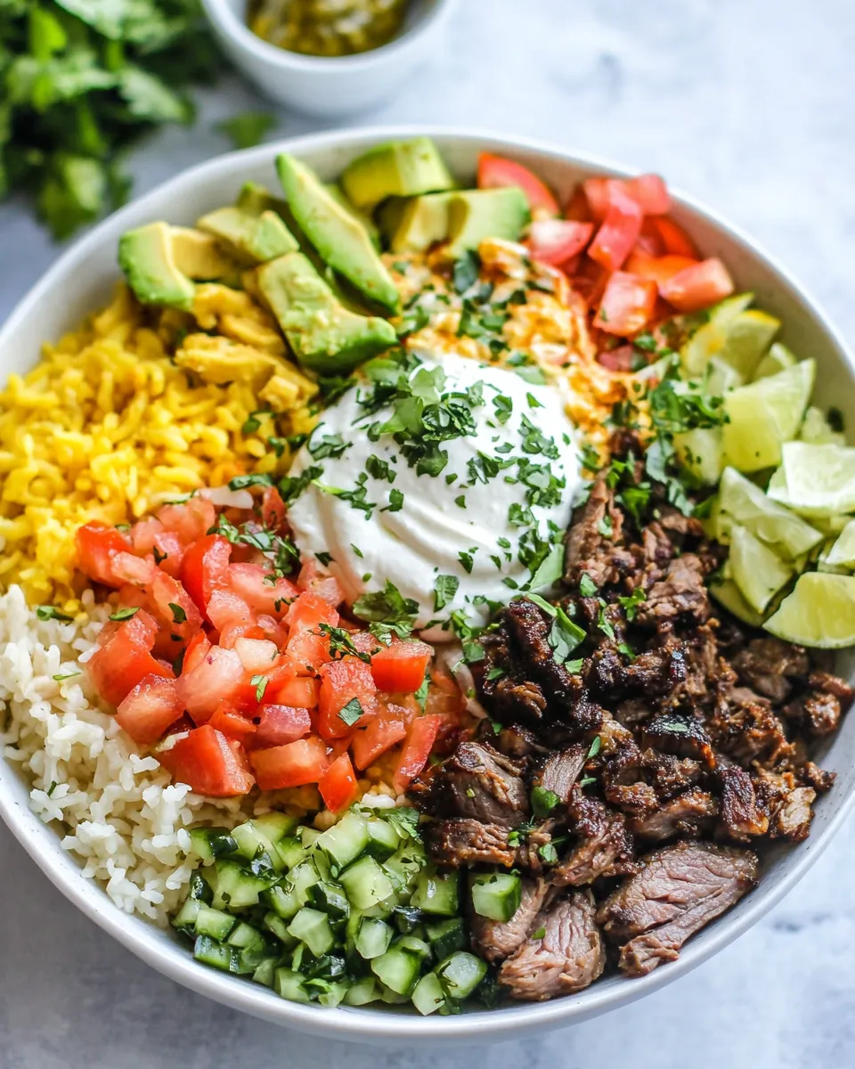 Delicious Mediterranean Lamb Bowls shot