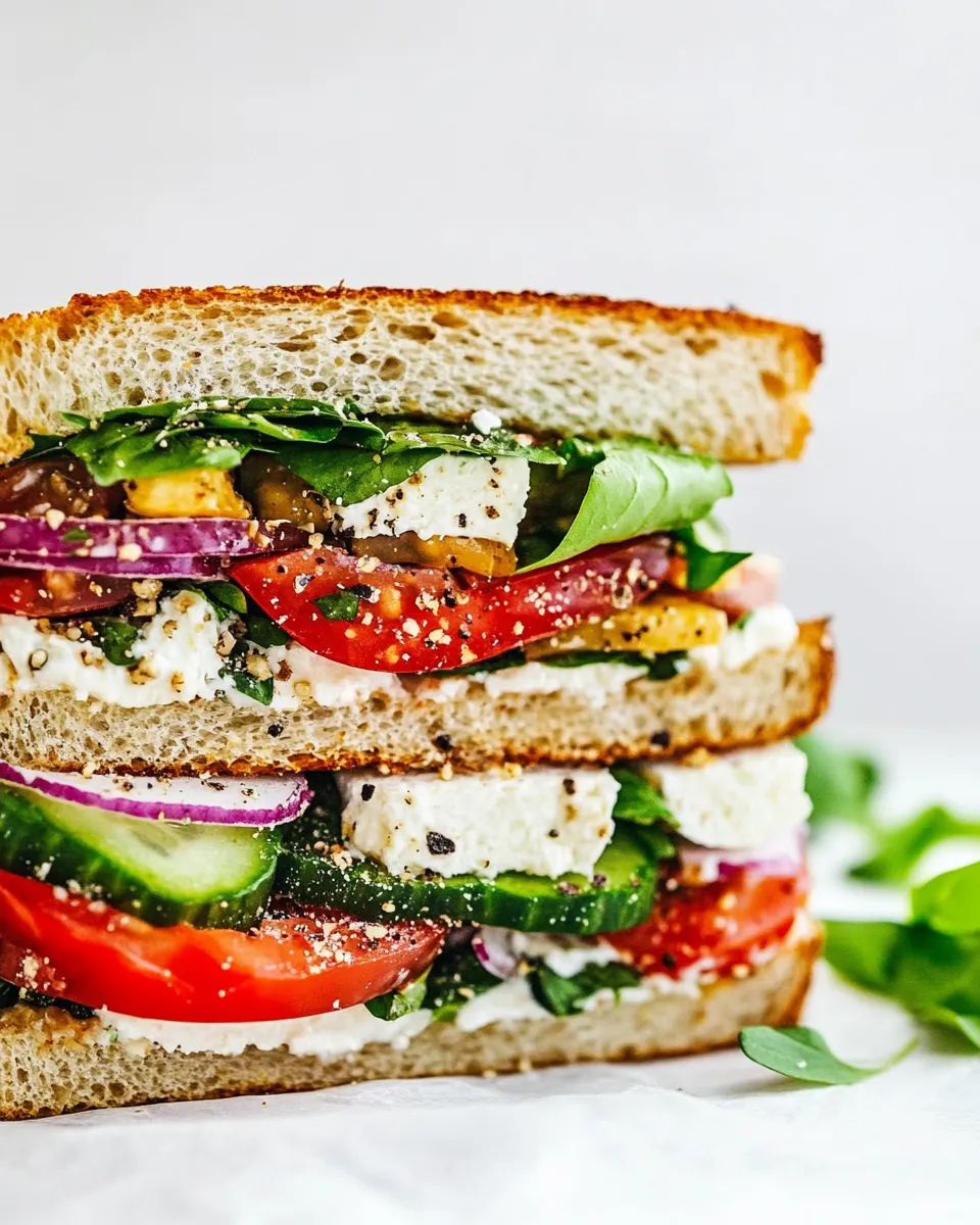 Homemade Mediterranean Sandwich photo