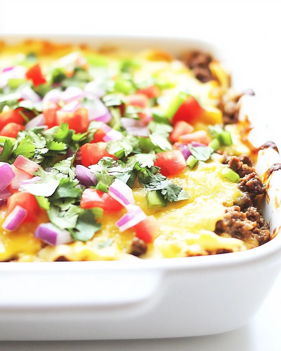 Homemade Mexican Beefy Nacho Casserole photo