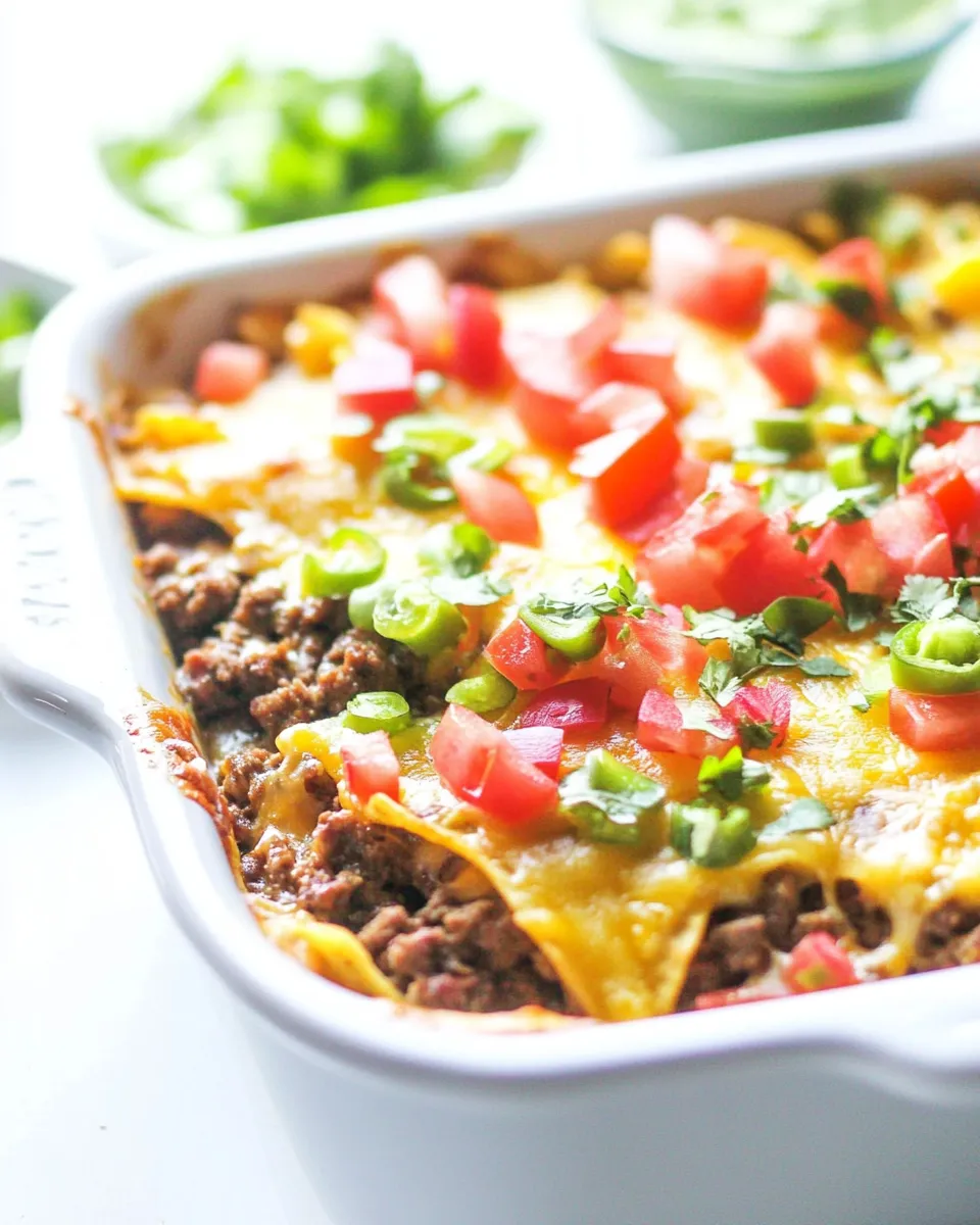 Easy Mexican Beefy Nacho Casserole image