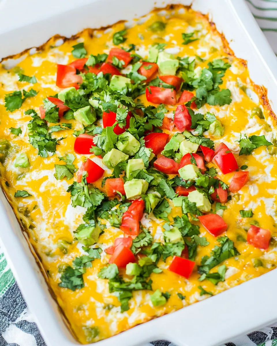 Delicious Mexican Chicken Casserole food shot