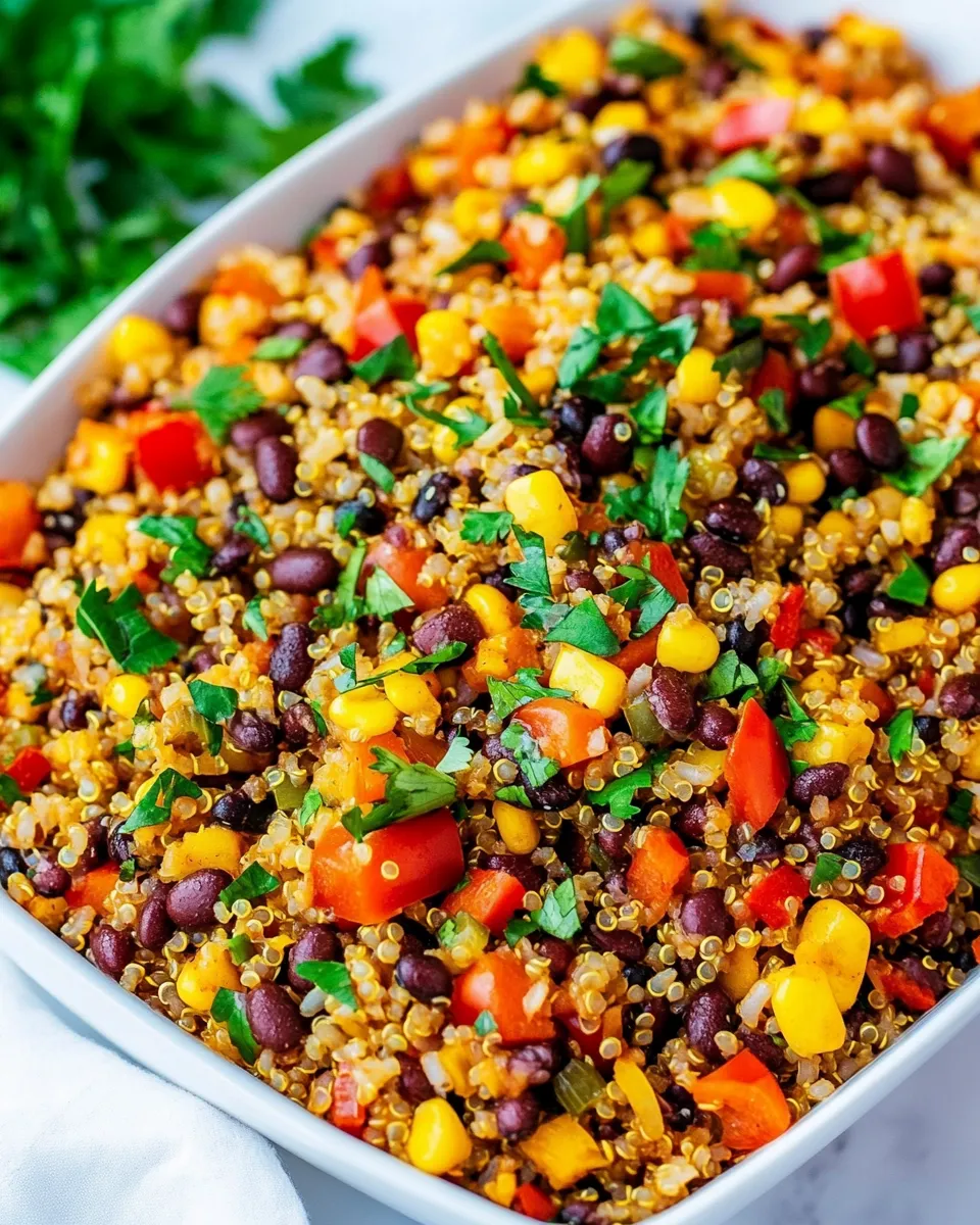 Easy Mexican Rice, Beans, and Quinoa Medley recipe photo