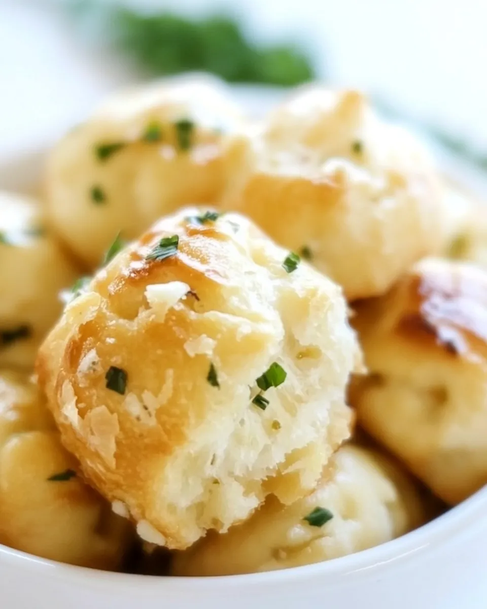 Savory Mini Garlic Monkey Bread shot