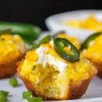 Homemade Mini Jalapeno Popper Corn Muffins photo