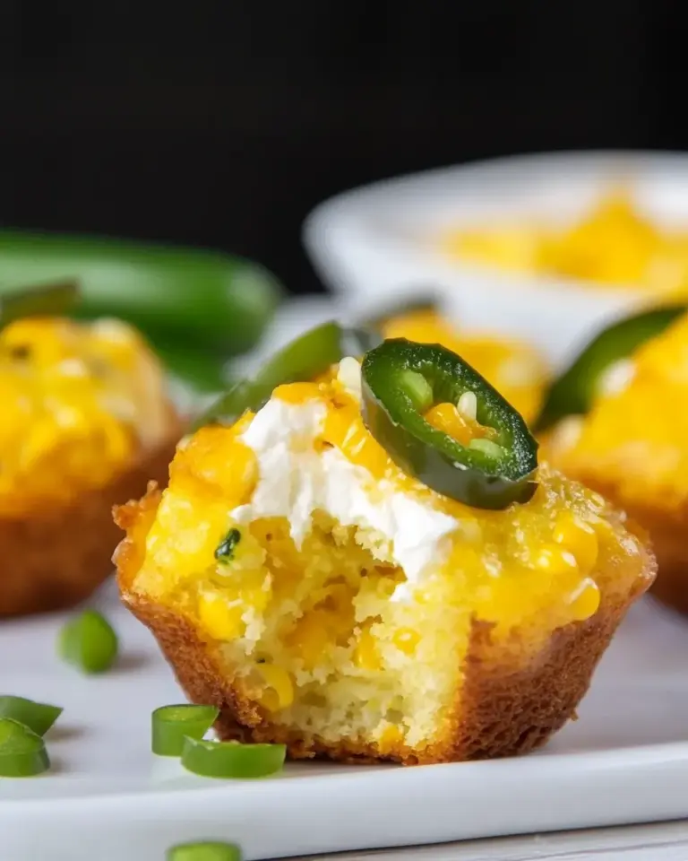Homemade Mini Jalapeno Popper Corn Muffins photo