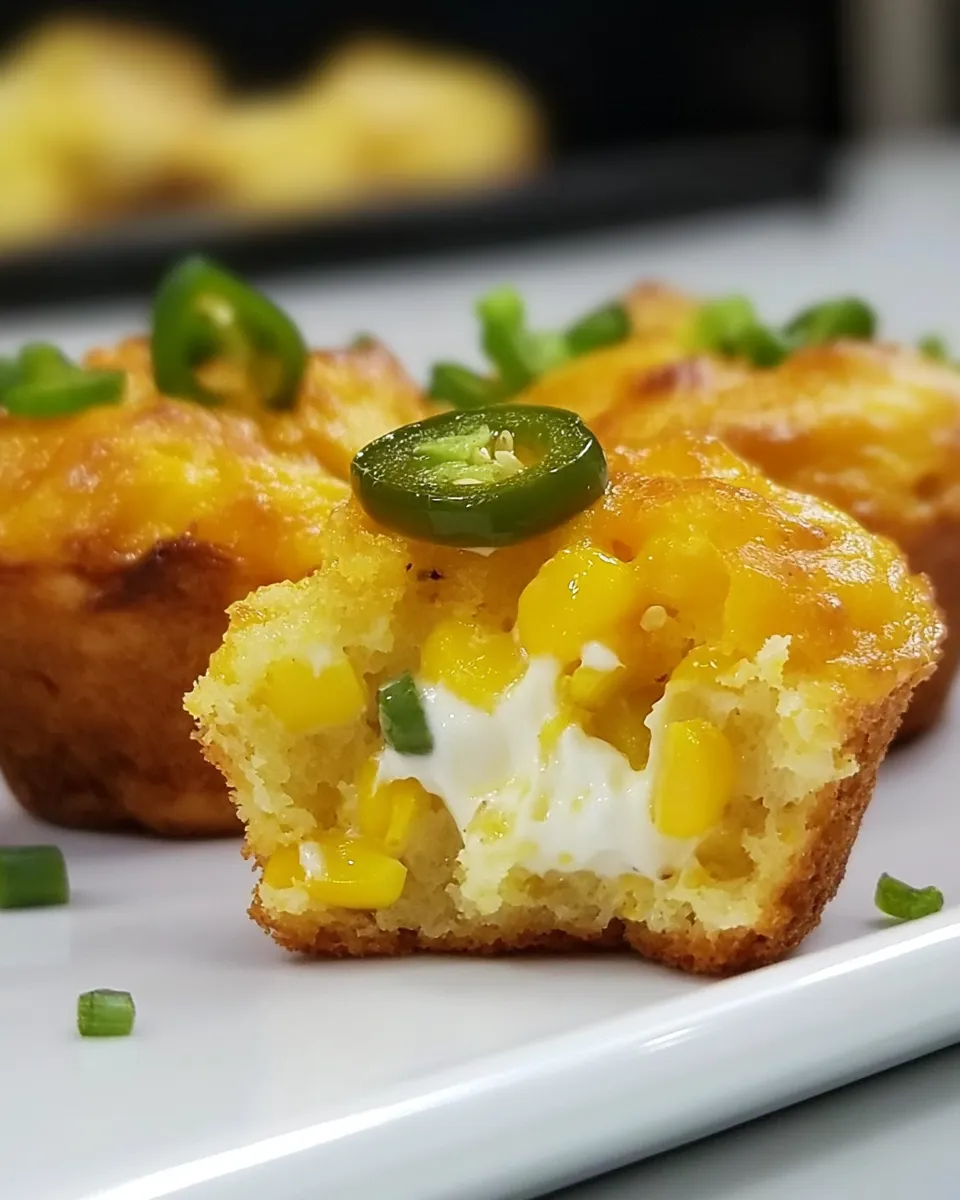 Delicious Mini Jalapeno Popper Corn Muffins image