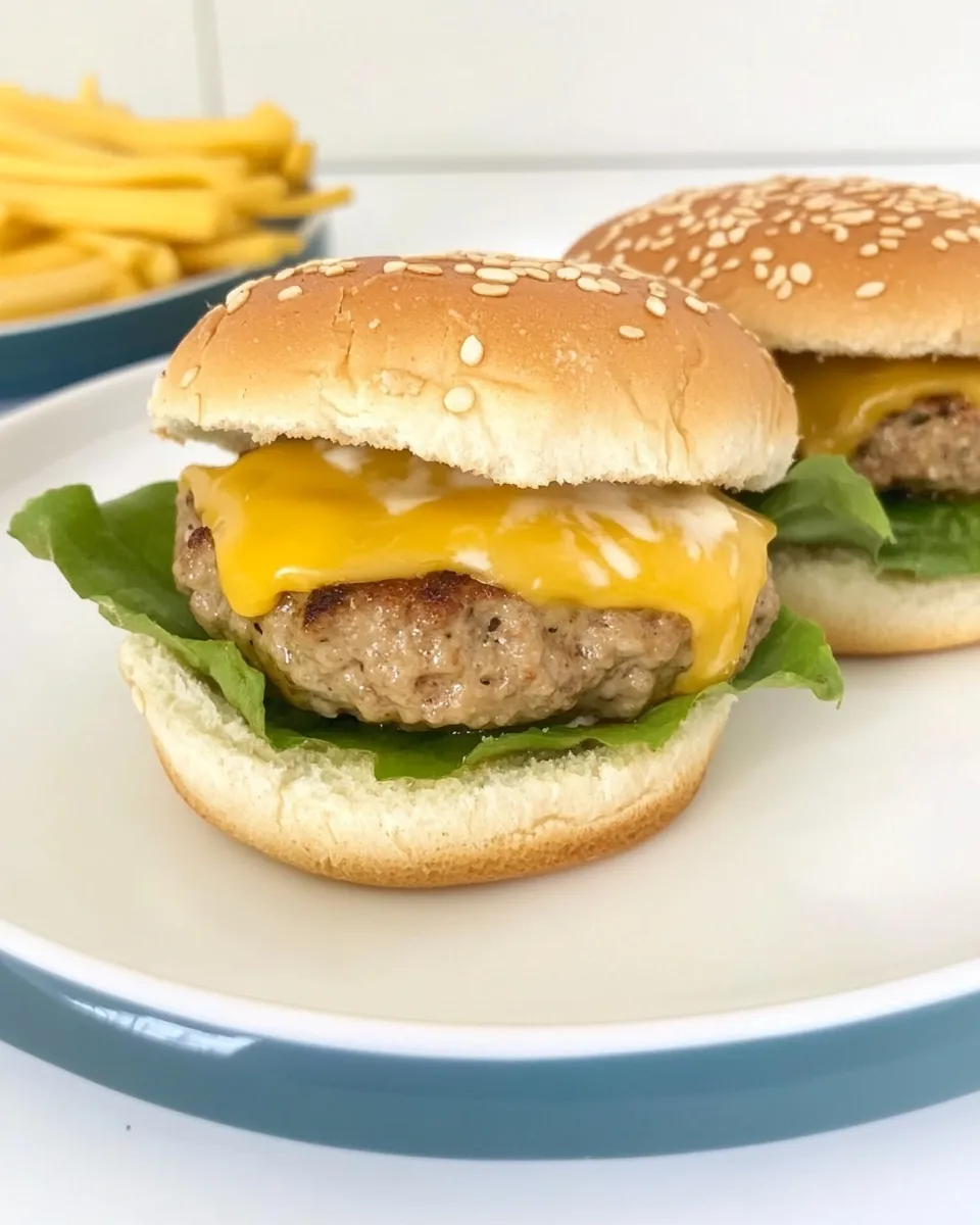 Easy Mini Turkey Burger Sliders With Cheese Recipe shot