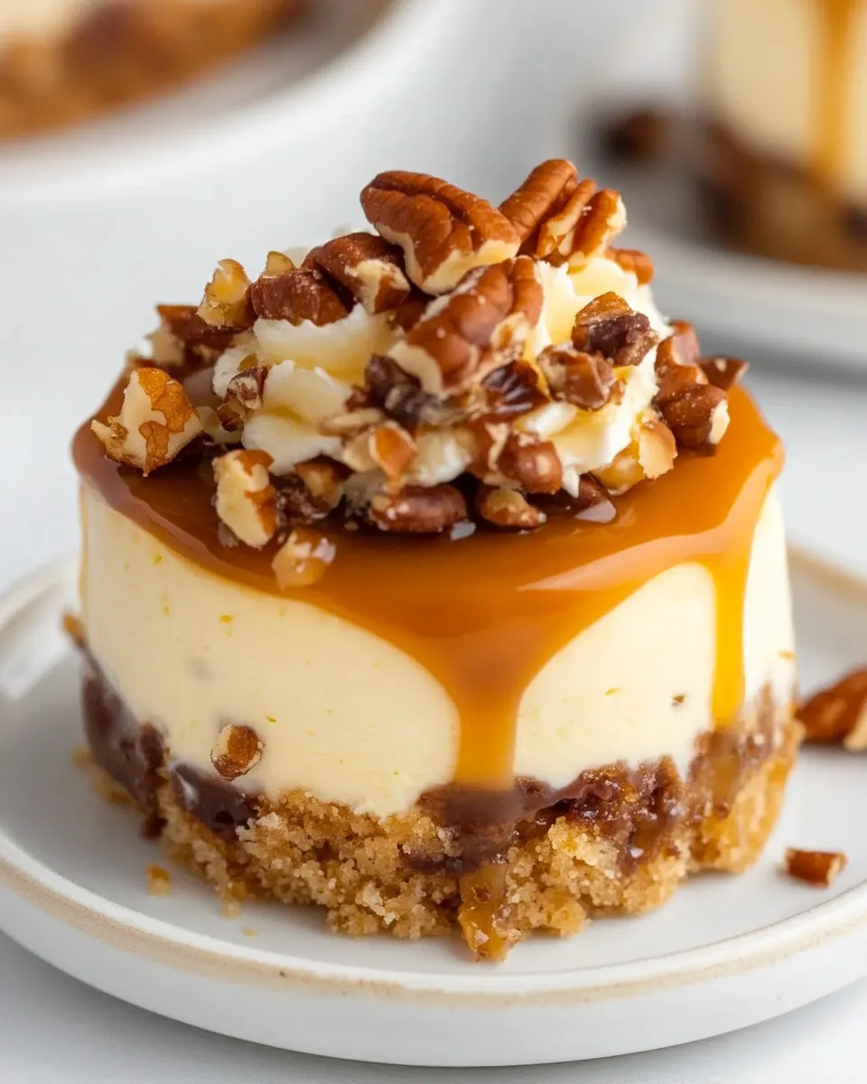 Classic Mini Turtle Cheesecakes image