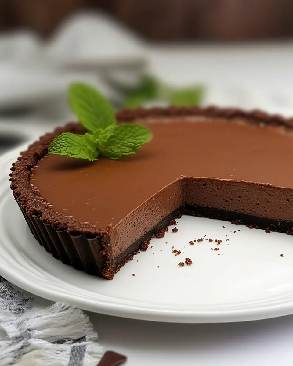 Easy Mint Chocolate Tart recipe photo