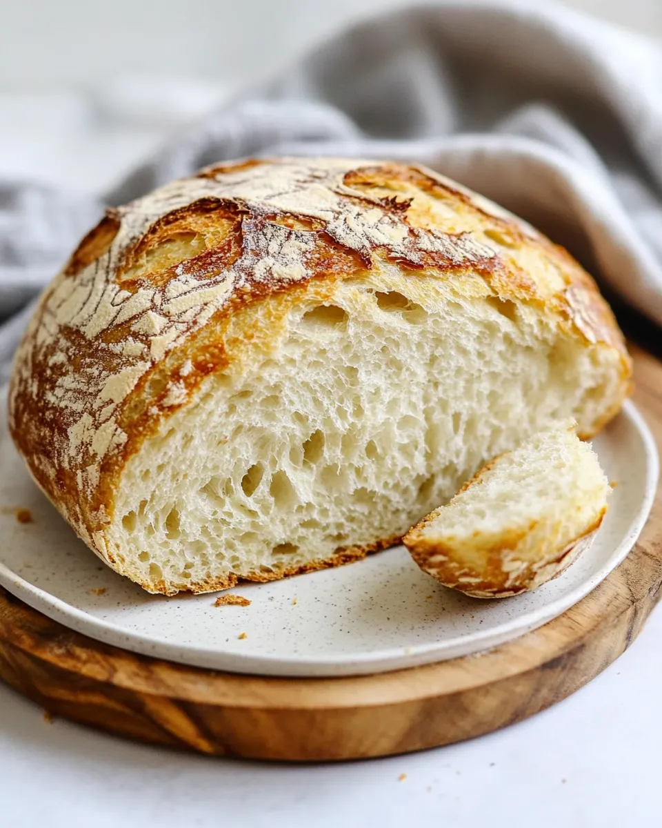 Classic Miracle No Knead Bread shot