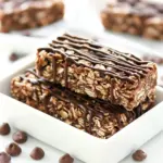 Easy Mocha No Bake Granola Bars photo