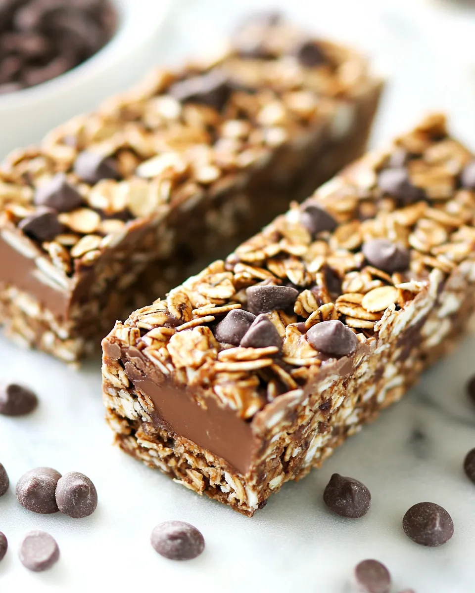 Delicious Mocha No Bake Granola Bars image