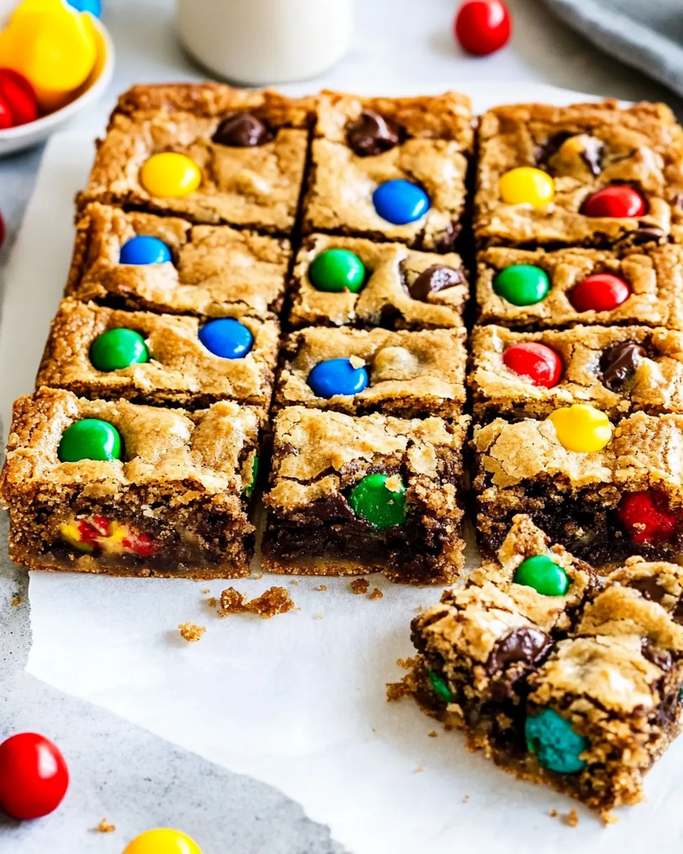 Homemade Monster Cookie Bars photo