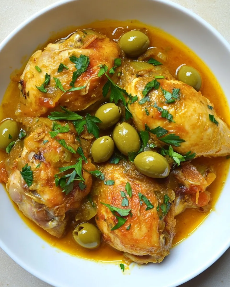 Classic Moroccan Lemon Chicken with Olives image