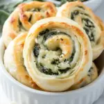 Homemade Muenster and Spinach Pinwheels photo