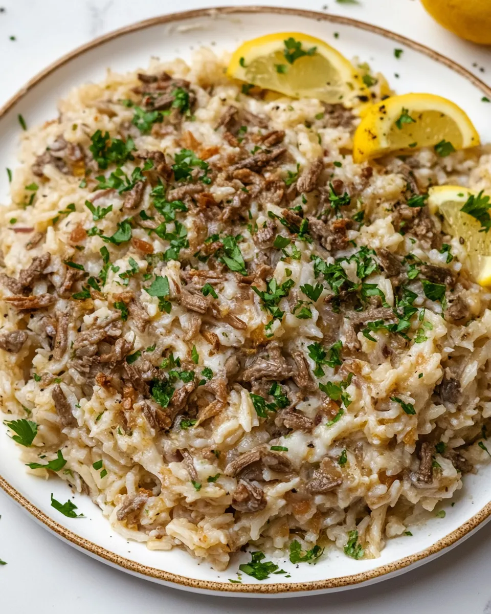 Delicious Mujadara Recipe dish photo