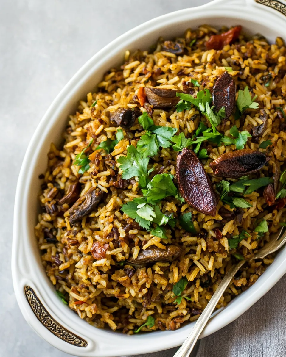 Easy Mujadara Recipe (Lebanese Rice) recipe photo