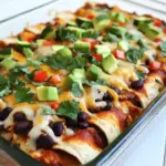 Homemade Mushroom, Zucchini, and Black Bean Vegetarian Enchiladas photo