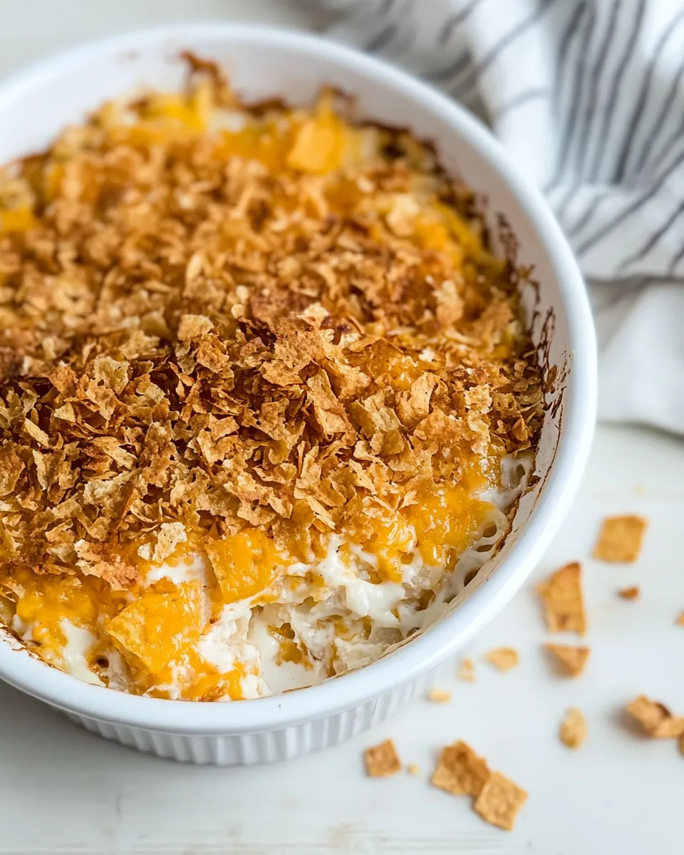 Simple My Moms Cheesy Potatoes. shot