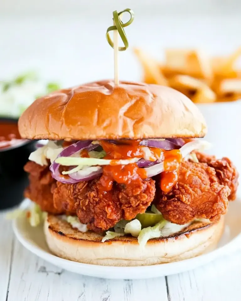 Homemade Nashville Hot Chicken Sandwich Recipe photo