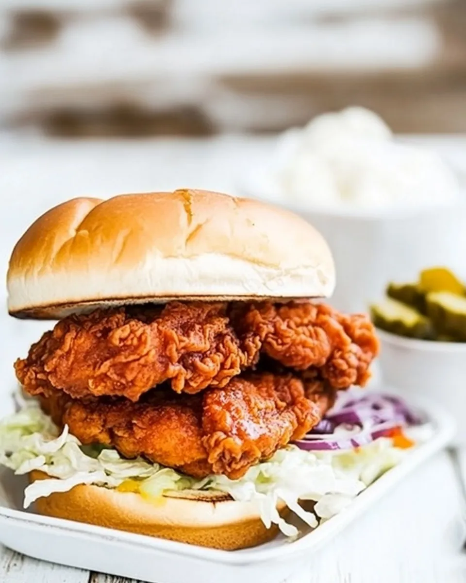 Classic Nashville Hot Chicken Sandwich Recipe image