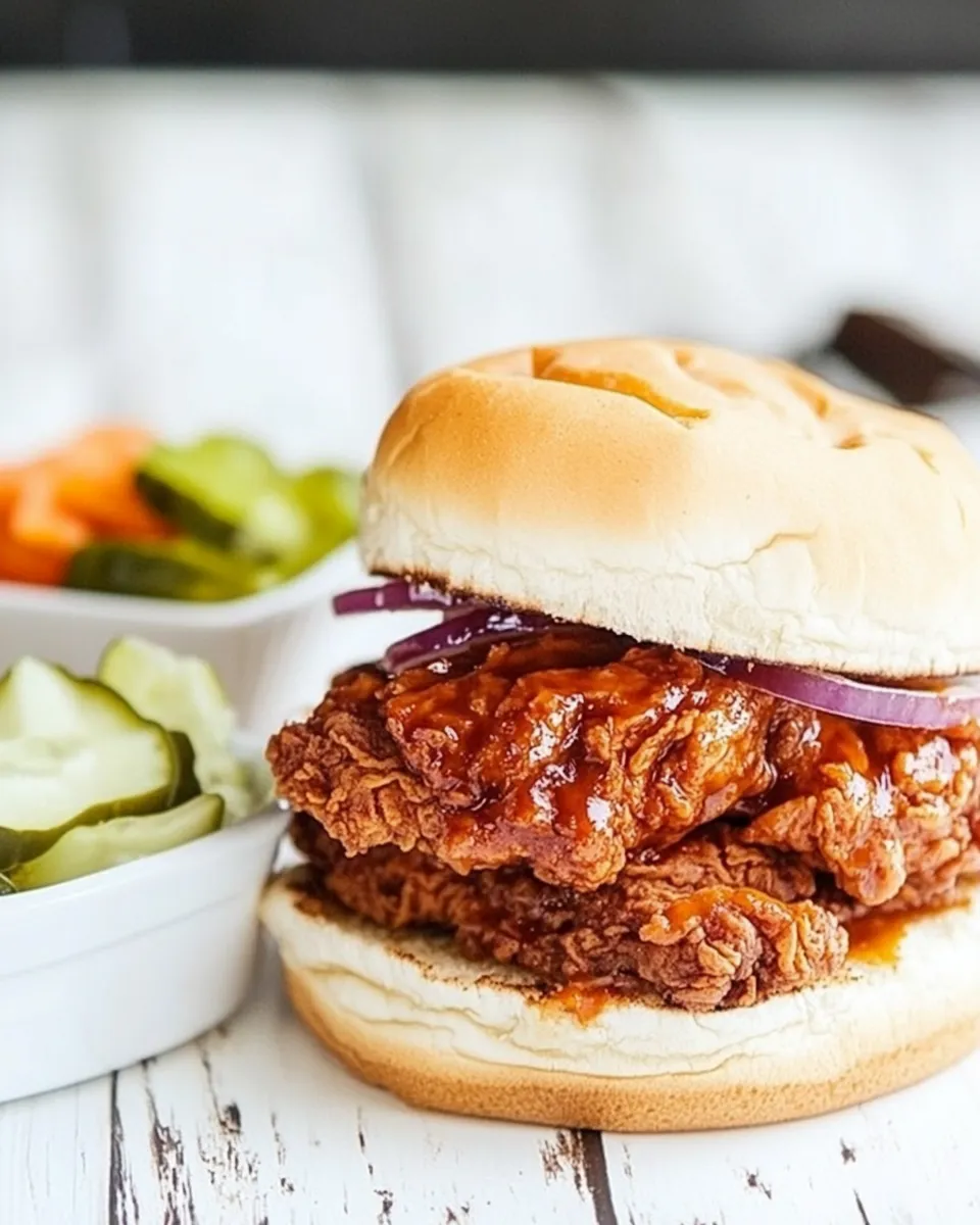 Delicious Nashville Hot Chicken Sandwich Recipe dish photo