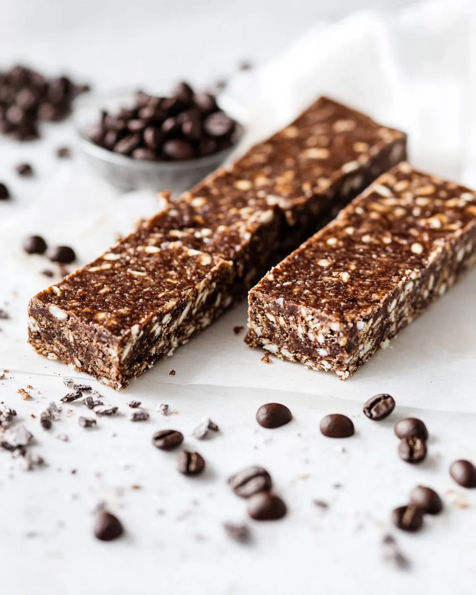 Classic No-Bake Mocha Protein Bars image