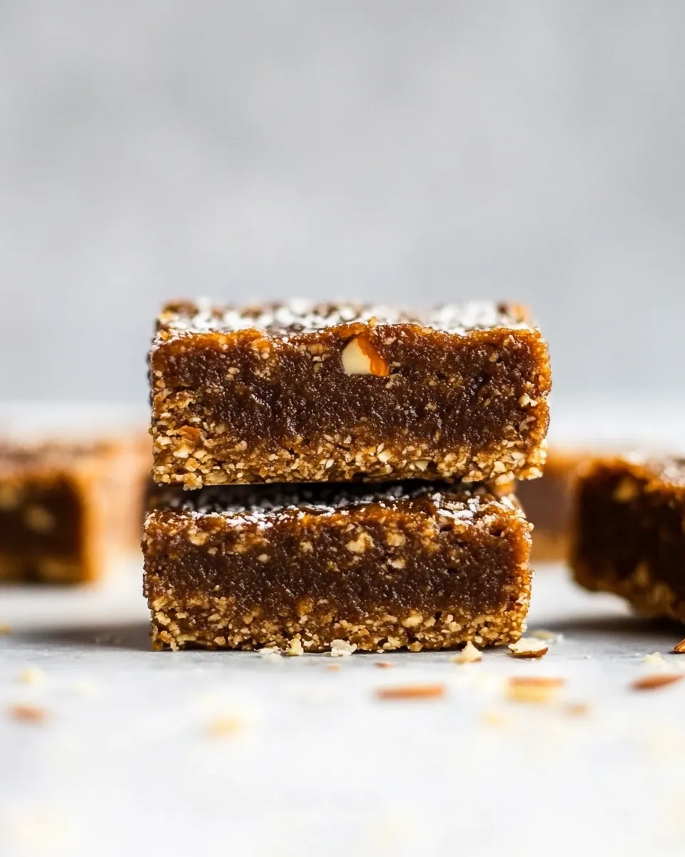 Healthy No-Bake Whole30 Apple-Almond Butter Bars recipe photo