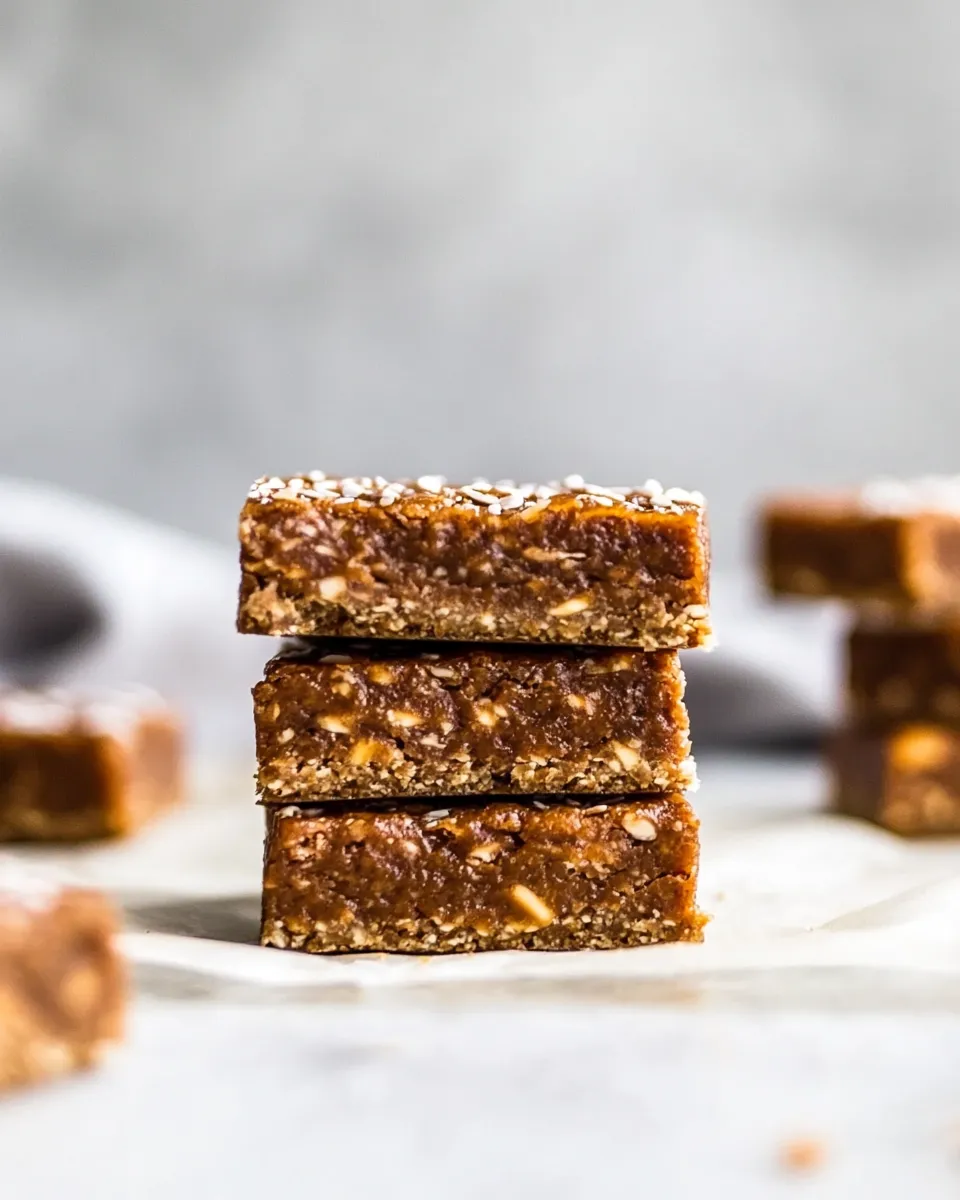 Quick No-Bake Whole30 Apple-Almond Butter Bars shot