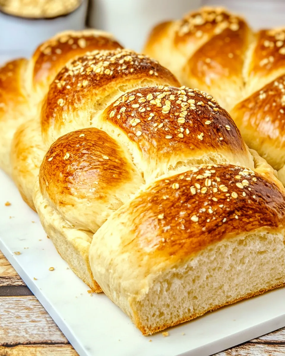 Delicious No-Knead Challah Bread shot