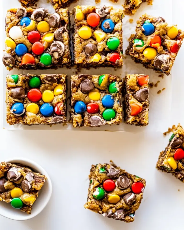 Easy No Bake Monster Cookie Bars photo