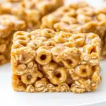 Easy No Bake Peanut Butter Cheerio Bars recipe photo
