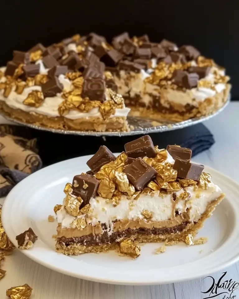 Easy No Bake Snickers Pie photo