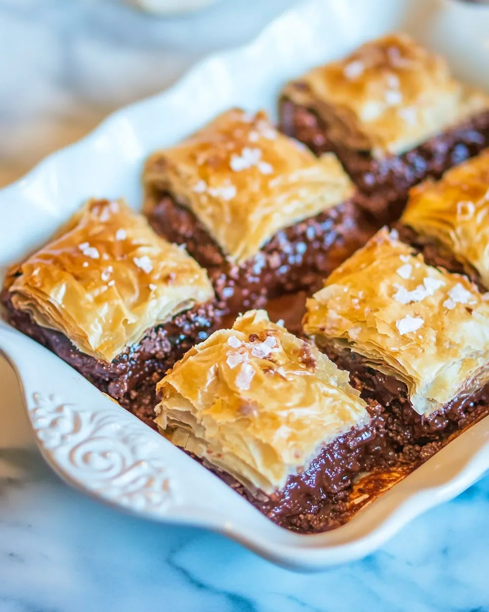 Best Nutella Chocolate Chip Baklava shot