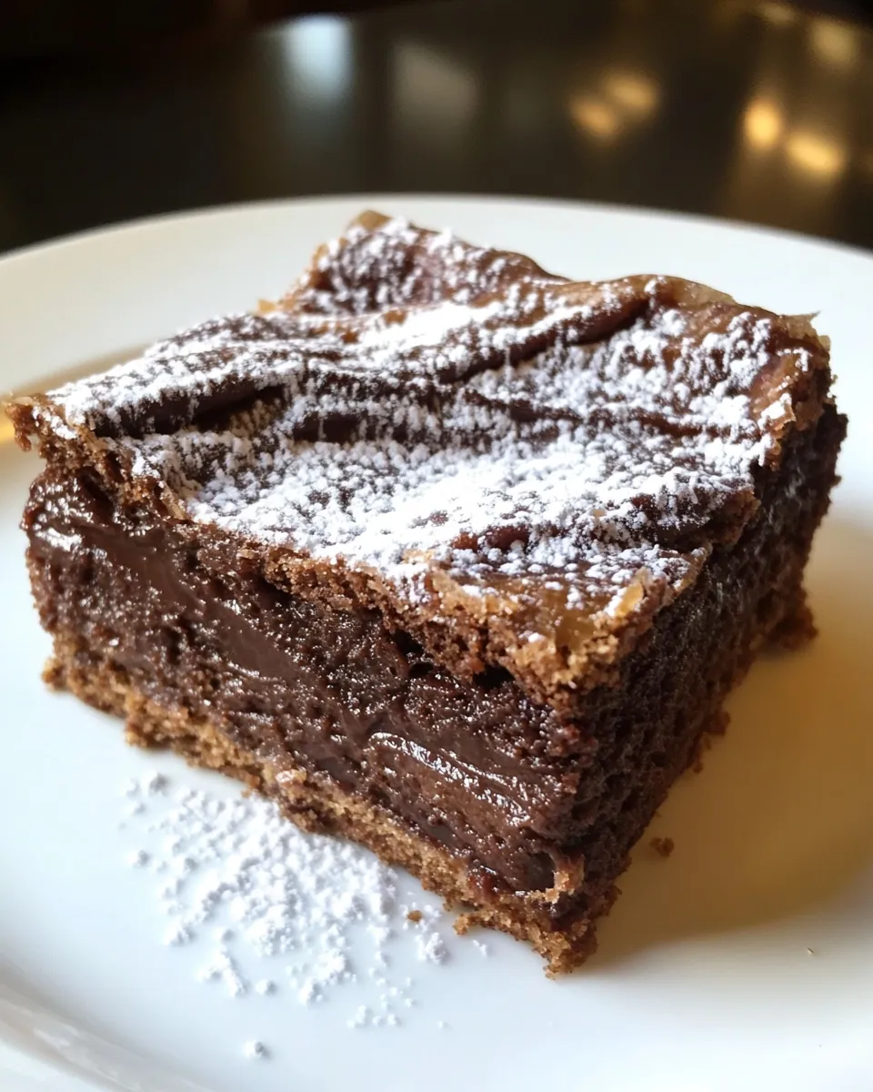 Easy Nutella Gooey Butter Cake recipe photo