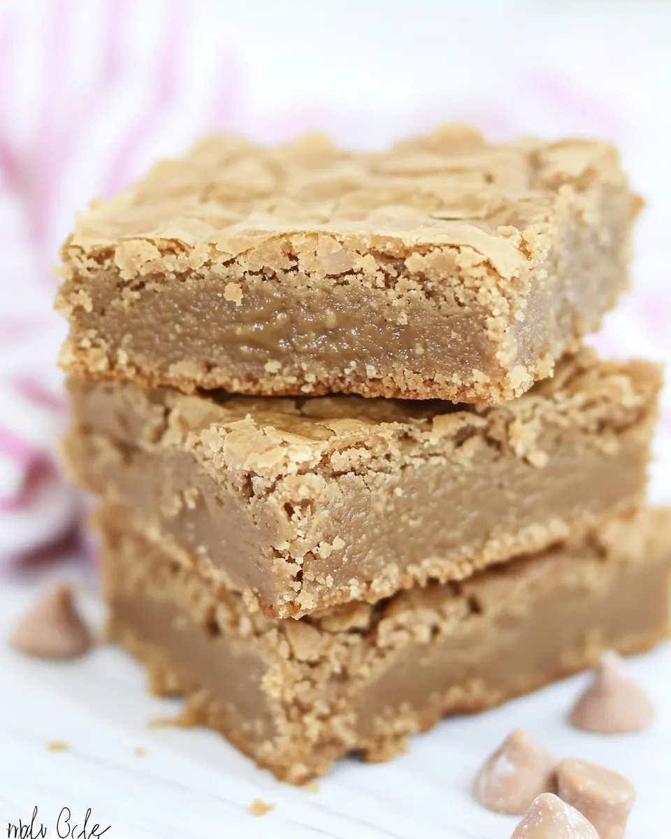 Homemade Nutter Butter Butterscotch Blondies recipe photo