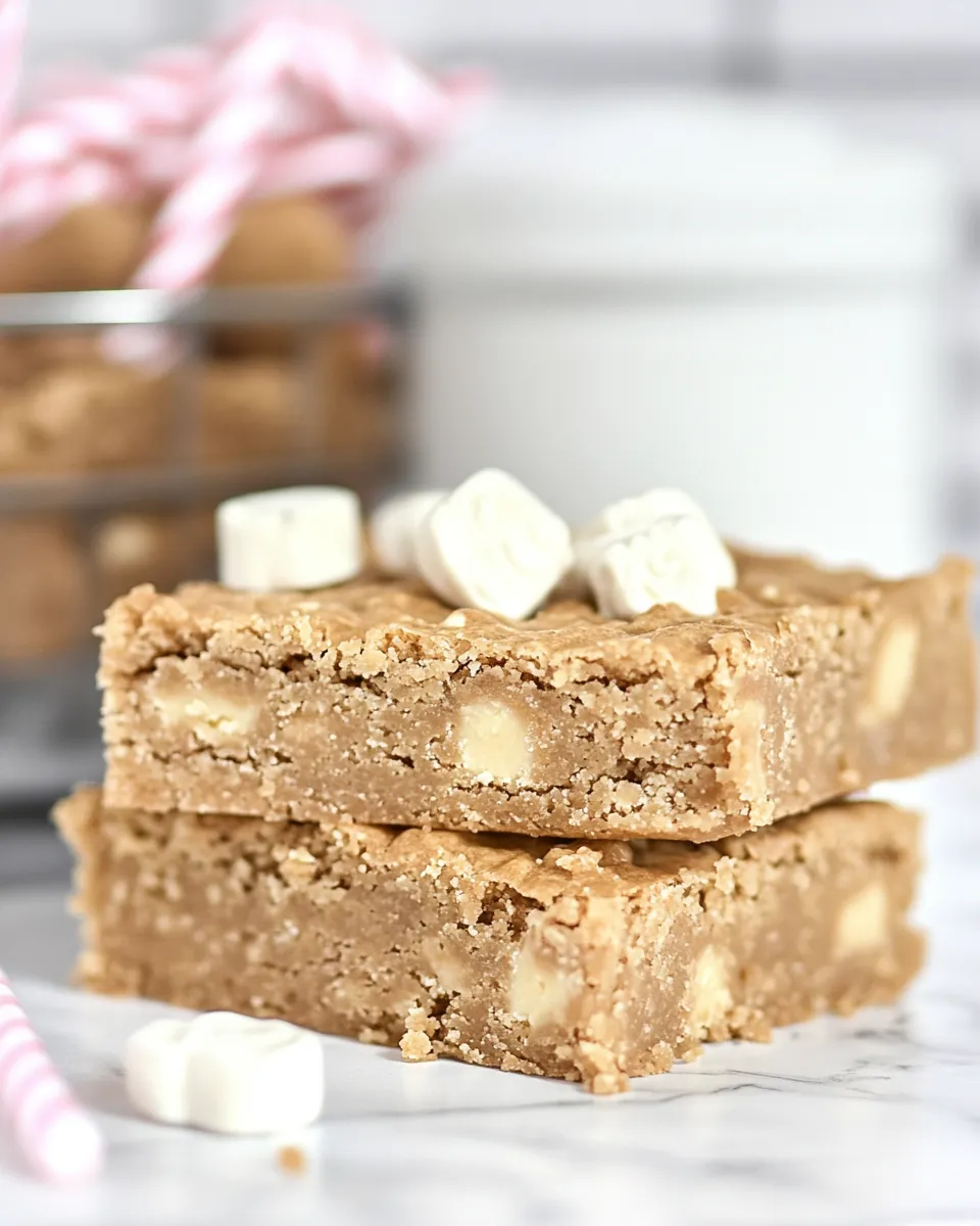 Quick Nutter Butter Butterscotch Blondies shot