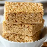 Homemade Nutter Butter Rice Krispie Bars Recipe photo
