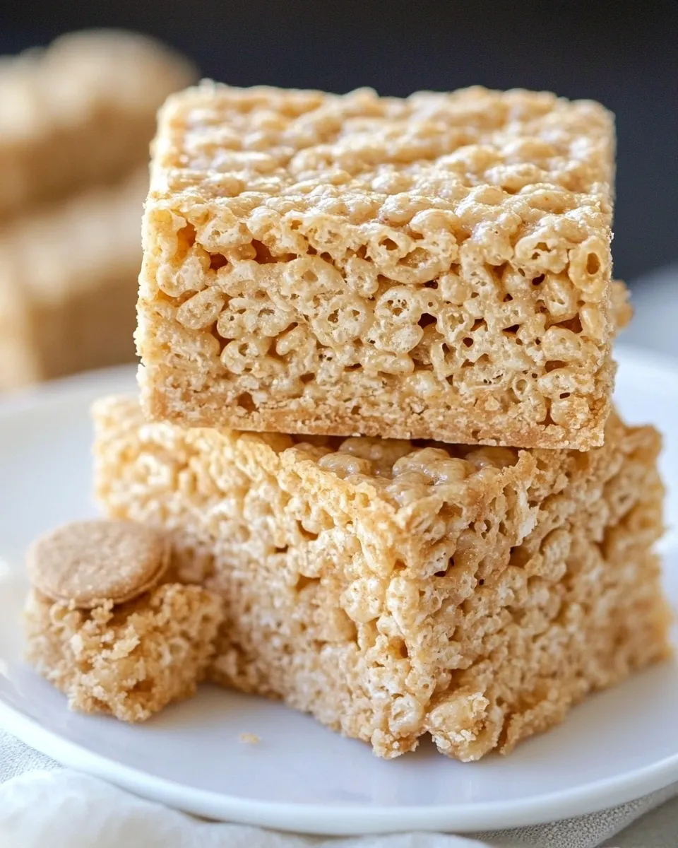Easy Nutter Butter Rice Krispie Bars Recipe image