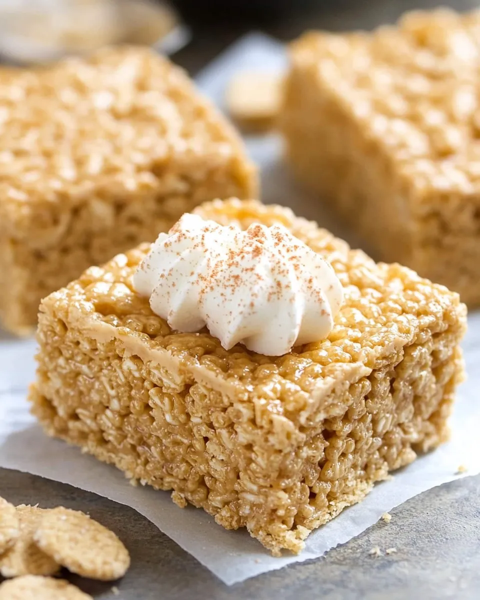 Quick Nutter Butter Rice Krispie Bars Recipe dish photo